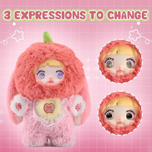 Interesting Fruits Series Plush Blind Box - 3 Expressions Adorable Plush Toys for Collectors - 7.1IN Random Surprise Doll with Unique Designs, 1PCS(1 of 7 Possible Styles) in Saudi Arabia