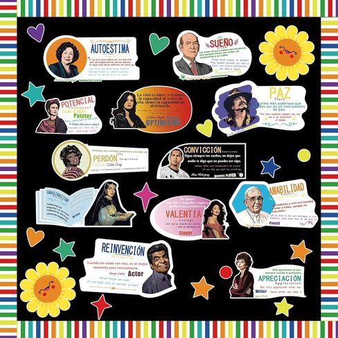 gisgfim Spanish English Hispanic Heritage Month Bulletin Board Decoration Motivational Inspirational Hispanic Quote Bilingual Positive Decor for Classroom Elementary Middle High School Decor Supplies in Saudi Arabia