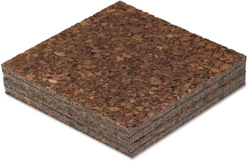 Universal UNV43403 12 in. x 12 in. Cork Tile Panels - Dark Brown Surface (4/Pack) in Saudi Arabia