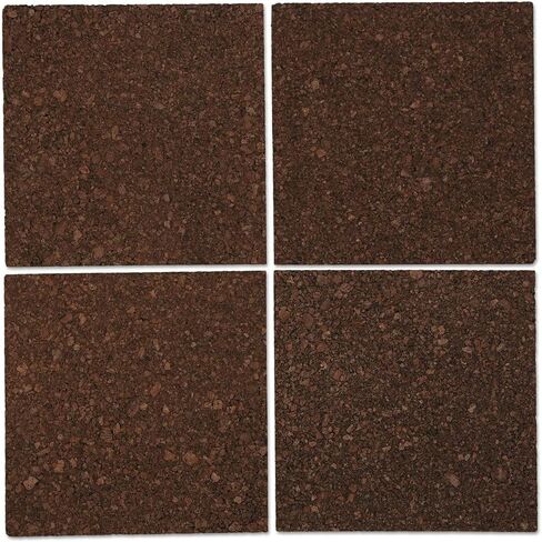 Universal UNV43403 12 in. x 12 in. Cork Tile Panels - Dark Brown Surface (4/Pack) in Saudi Arabia