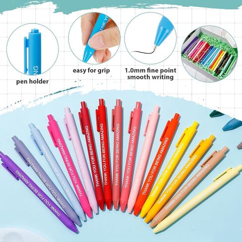 Maitys 120 PCS موظف هدايا شكرا لك الأقلام ملهمة قلم القلم الهدايا التحفيزية للوصول إلى مدبرة المنزل أسبوع الموظفين المعلم العام in Kuwait