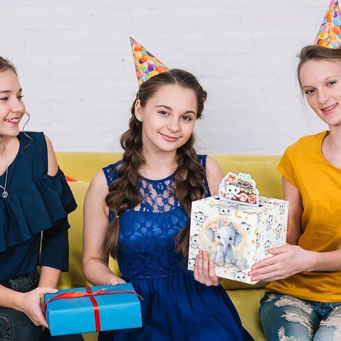 صندوق هدايا أموال عيد ميلاد الفراشات مع ملصقات DIY لأي عمر ، وصناديق المال المفاجئة للحصول على هدية نقدية مع بطاقة عيد ميلاد سعيد و 100 ٪ أكياس شفافة للفتيات حفلة عيد ميلاد الفتيات in Kuwait