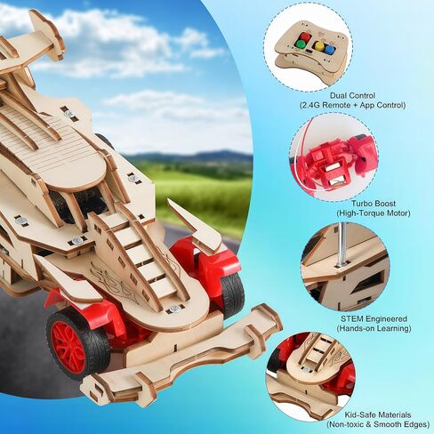 ألعاب STEM للأولاد 8-12 ، جهاز التحكم عن بعد F1 Car STEM طقم للأطفال ، وأطقم علوم الألغاز ثلاثية الأبعاد هدية للبنين والبنات من 8 إلى 14 | أفكار هدايا عيد ميلاد 8،9،10،11،12،13،14 سنة أطفال in Saudi Arabia