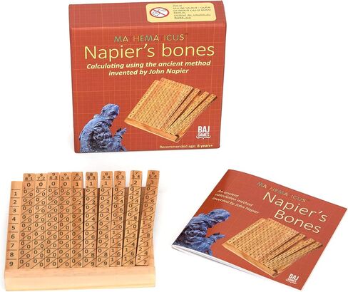STEM Napier's Bones [ENG] - مجموعة رياضية تعليمية للطريقة القديمة من قبل جون نابير ، الأعمار 8+ in Saudi Arabia