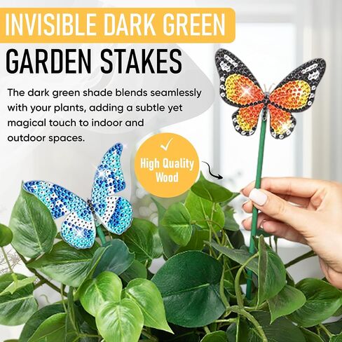 Merch Merch Diamond Art Birds 10 Pack ، Diy Plant Stake Garden Decor ، Birds Diamond Dots للبالغين ، ومجموعات الطلاء الفنية للمجوهرات ، وفنون الأحجار الكريمة المصغرة للبالغين in Saudi Arabia