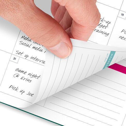 AT-A-GLANCE Planner 2025-2026 Academic, Simplified by Emily Ley, Weekly & Monthly, 7" x 8-3/4", Medium, Monthly Tabs, Green (EL40-805A-26) in Saudi Arabia