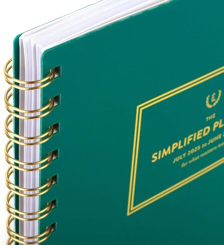 AT-A-GLANCE Planner 2025-2026 Academic, Simplified by Emily Ley, Weekly & Monthly, 7" x 8-3/4", Medium, Monthly Tabs, Green (EL40-805A-26) in Saudi Arabia