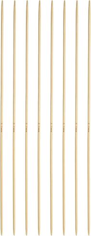 Harfington 8pcs Bamboo الحياكة إبر مزدوجة الحجم المدبب الولايات المتحدة 1 (2.25 ملم) 7.9 بوصة (20 سم) مباشرة لمشاريع خيوط الحياك in Saudi Arabia