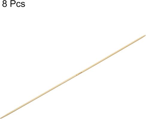Harfington 8pcs Bamboo الحياكة إبر مزدوجة الحجم المدبب الولايات المتحدة 1 (2.25 ملم) 7.9 بوصة (20 سم) مباشرة لمشاريع خيوط الحياك in Saudi Arabia