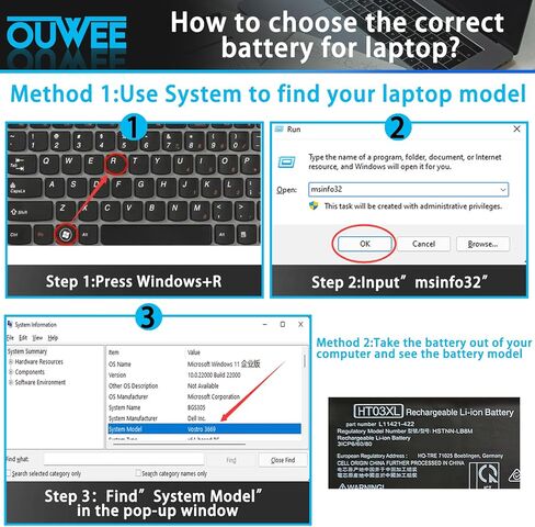 HT03XL L11119-855 Laptop Battery for HP Pavilion 14-CE 14-CF 14-DF 15-CS 15-DA 15-DB 15-DW 17-by 17-CA Series 15-CS0053CL 15-DW0033NR 15-DA0014DX L11421-542 L11421-2C2 HSTNN-UB7J HSTNN-DB8R HSTNN-DB8S in Kuwait