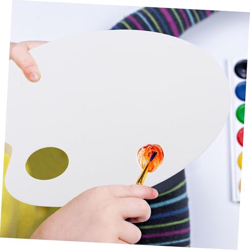 Doitool Acrylic Pigment Treship for Artists Handheld Mixing Palette 12 بئر ألوان للطلاء الزيتي والألوان المائية للرسم المحمول ومشاريع فنية DIY in Kuwait