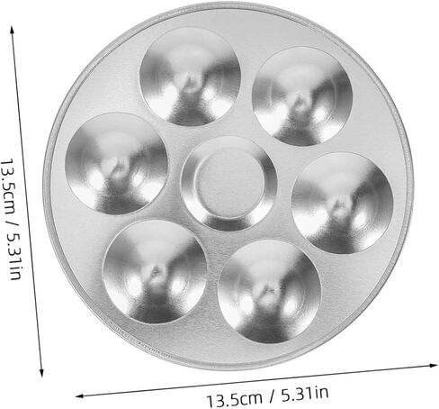 jojofuny 2Pcs Aluminum Painting Color Tray Durable Mixing Palette for Watercolor Art Portable Design for for Artists and DIY Projects in Saudi Arabia