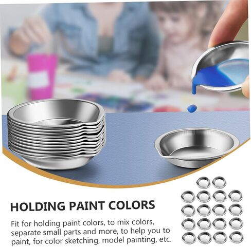 Gadpiparty 18Pcs Multi Functional Painting Palette Trays Reusable Watercolor Mixing Plates for Artists Students and Amateurs for Art Painting and Color Mixing in Saudi Arabia