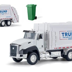 7.8" abletop Display 2024 Election Souvenir, 1:50 Scale Garbage Truck Toy - Premium Alloy & ABS Plastic Model Car, Perfect for Fans, Supporters, Halloween & Christmas Decor in Kuwait
