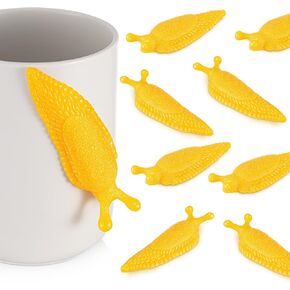 Soulchen 4 Pcs Sticky Banana Slugfest Novelty Sensory Slug Fidget Toy Mini Banana Slug Finger Puppet Slimy Sticky Slugs Tricky Toys for Halloween in Kuwait