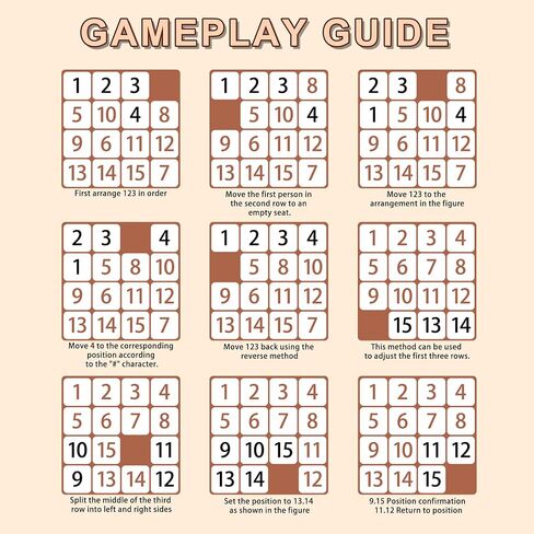 اللغز الخشبي المنزلق ， لعبة الدماغ TAY TANGRAM SLIDE GUYSE Game ， لعبة الألغاز المتسلسلة ， الألعاب التعليمية للأطفال والبالغين (1-15 متوسطة الحجم) in Kuwait