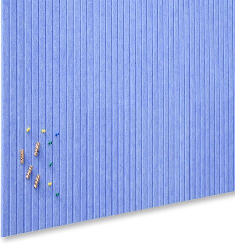 لوحة كبيرة من Cork Poternative-12 PCS للاصطدام ذاتيًا ببلاط ألواح النشرة ، بلاط لوحة Pin Board Cork لديكور جدار المكاتب المنزلية ، لوحة Tack 47 "× 35" (الأزرق الفاتح in Kuwait