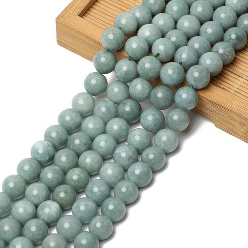 6mm Burmese Jade Natural Stone Beads Round Loose Beads for Jewelry Making Yochus DIY Beads Bracelet Necklace in Kuwait
