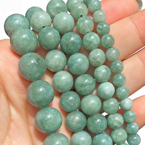 6mm Burmese Jade Natural Stone Beads Round Loose Beads for Jewelry Making Yochus DIY Beads Bracelet Necklace in Kuwait