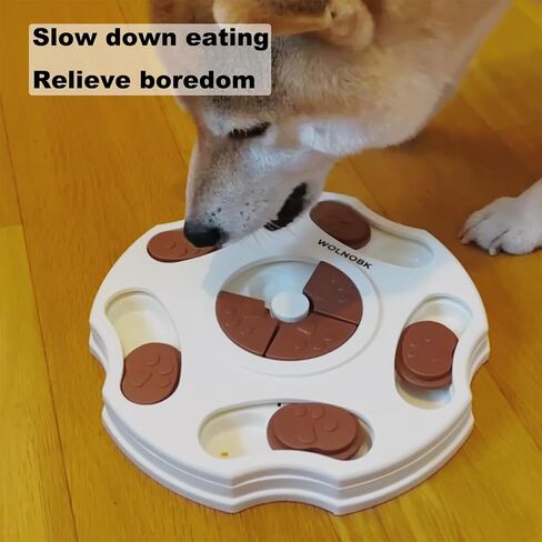 Interactive Dog Puzzle Toy for Smart Large Small Medium Dogs to Keep Them Busy Training Chew,Cat Toys for Bored Indoor Adult Cats,Slow Feeder Dog Bowls Feeder Puppy Toys Essentials Pet Gift in Saudi Arabia