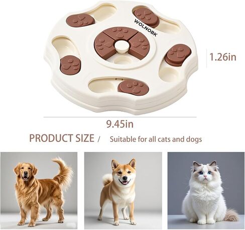 Interactive Dog Puzzle Toy for Smart Large Small Medium Dogs to Keep Them Busy Training Chew,Cat Toys for Bored Indoor Adult Cats,Slow Feeder Dog Bowls Feeder Puppy Toys Essentials Pet Gift in Saudi Arabia