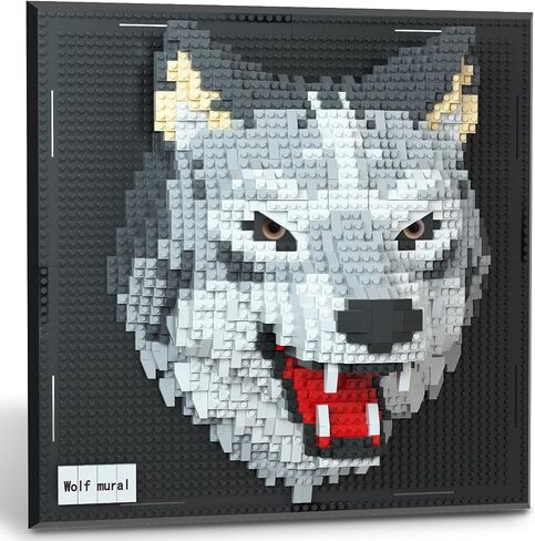 Shark Animal 3D Wall Art Micro Mini Building Blocks Set for Adults, Unique Home Wall Decor or Table Display, No Compatible with Lego, Ideal Birthday Toy for Kids Teens (2166 PCS) in Saudi Arabia