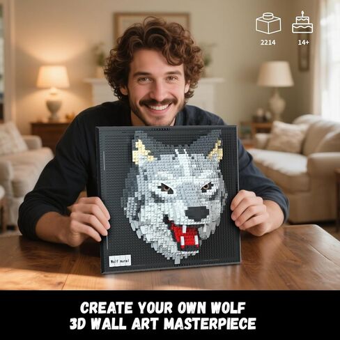 Shark Animal 3D Wall Art Micro Mini Building Blocks Set for Adults, Unique Home Wall Decor or Table Display, No Compatible with Lego, Ideal Birthday Toy for Kids Teens (2166 PCS) in Saudi Arabia