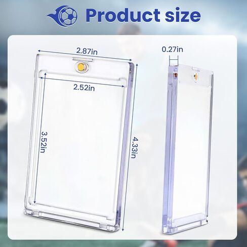 حاملي بطاقات مغناطيسي 120C ، 35pt واحد حامل بطاقات اللمس ، وحالة البلاستيك الصلب U-V لبطاقات التداول ، وحالة العرض للرياضة ، والبيسبول ، وكرة القدم ، وبطاقات اللعبة in Kuwait