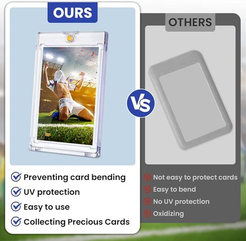 حاملي بطاقات مغناطيسي 120C ، 35pt واحد حامل بطاقات اللمس ، وحالة البلاستيك الصلب U-V لبطاقات التداول ، وحالة العرض للرياضة ، والبيسبول ، وكرة القدم ، وبطاقات اللعبة in Kuwait