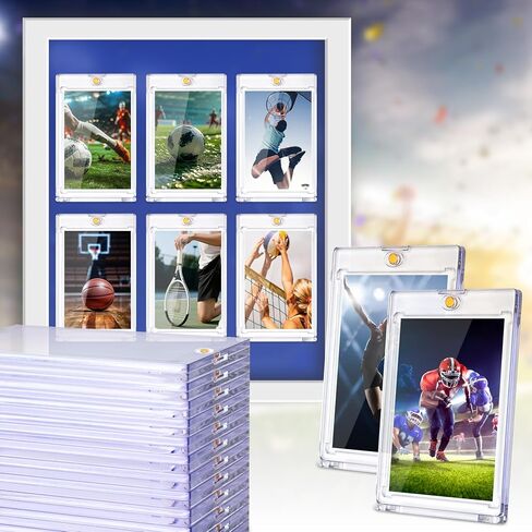 حاملي بطاقات مغناطيسي 120C ، 35pt واحد حامل بطاقات اللمس ، وحالة البلاستيك الصلب U-V لبطاقات التداول ، وحالة العرض للرياضة ، والبيسبول ، وكرة القدم ، وبطاقات اللعبة in Kuwait