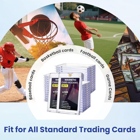 حاملي بطاقات مغناطيسي 120C ، 35pt واحد حامل بطاقات اللمس ، وحالة البلاستيك الصلب U-V لبطاقات التداول ، وحالة العرض للرياضة ، والبيسبول ، وكرة القدم ، وبطاقات اللعبة in Kuwait