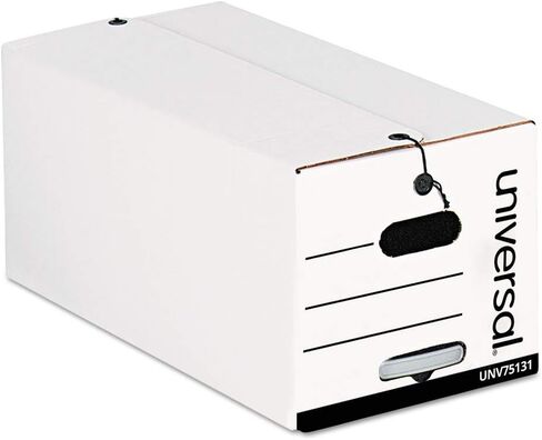 Universal 75131 String/Button Storage Box, Legal, Fiberboard, White (Case of 12) in Saudi Arabia