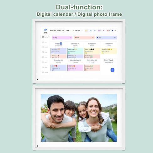 10.1 بوصة تقويم رقمي ذكي مع مخططات روتينية وجداول عائلية ومخطط للوجبات ، يضم شاشة تعمل باللمس عالية الدقة ، عرض تلقائي ، إطار صورة رقمي مدمج ومشاركة مجانية للتطبيق/الفيديو in Kuwait
