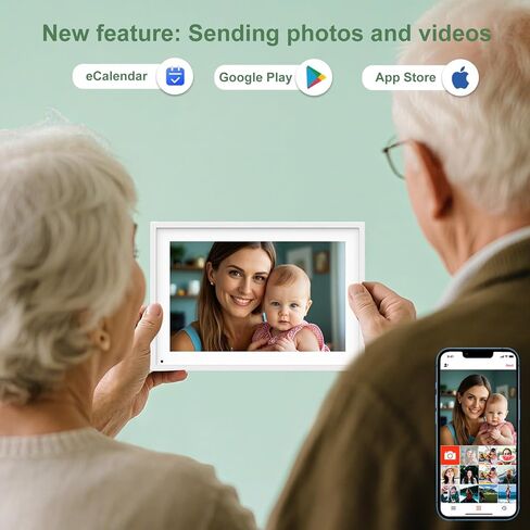 10.1 بوصة تقويم رقمي ذكي مع مخططات روتينية وجداول عائلية ومخطط للوجبات ، يضم شاشة تعمل باللمس عالية الدقة ، عرض تلقائي ، إطار صورة رقمي مدمج ومشاركة مجانية للتطبيق/الفيديو in Kuwait