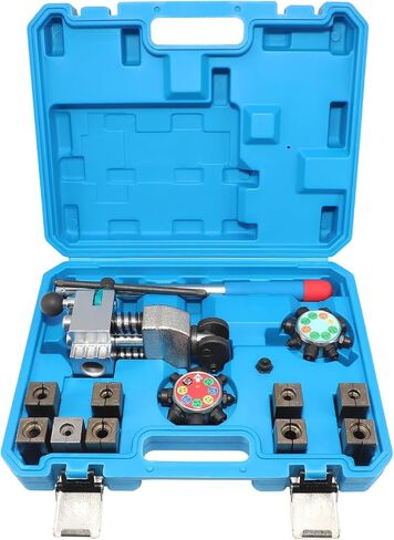 DPTOOL Brake Line Flaring Tool Kit, 45 Degree Single, Double and Bubble Flares, Brake Line and Tubing Flaring Tool for 3/16", 1/4", 5/16", 3/8" and 4.75mm Tubing, Brake Flare Tool for Steel Metal Tube in Saudi Arabia