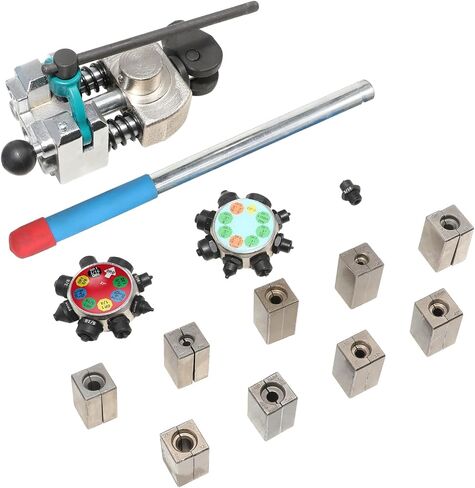 DPTOOL Brake Line Flaring Tool Kit, 45 Degree Single, Double and Bubble Flares, Brake Line and Tubing Flaring Tool for 3/16", 1/4", 5/16", 3/8" and 4.75mm Tubing, Brake Flare Tool for Steel Metal Tube in Saudi Arabia