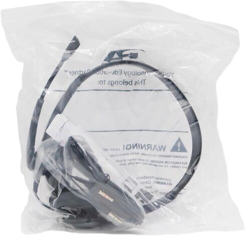 سماعة رأس ستيريو Cyber ​​Acoustics، ستيريو 3.5 ملم ومحول Y لسماعات الرأس والميكروفون المنفصلة، ​​الفصل الدراسي K12 والتعليم (AC-204) (4 عبوات) in Kuwait