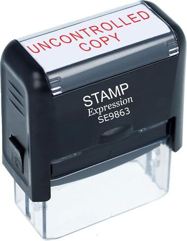StampExpression - UNCONTROLLED Copy Office Self Inking Rubber Stamp - Red Ink (A-5871) in Saudi Arabia