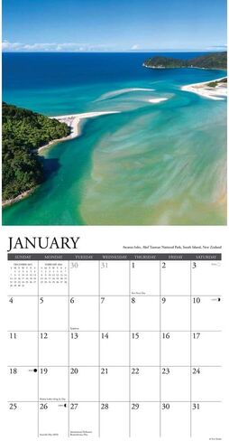 Ocean View 2026 12" x 12" Wall Calendar in Saudi Arabia