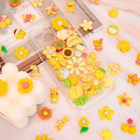 100Pcs Slime Charms, Mixed Cute Resin Charms Set for Scrapbooking, Phone Cases, Hair Accessories, Fake Candy Decor, Crafting Embellishments & DIY Keychains in Kuwait