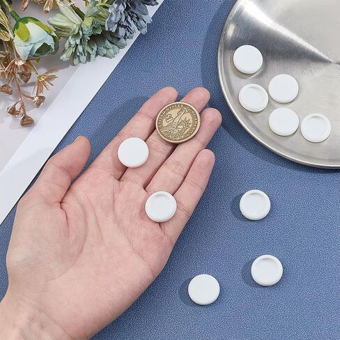 OLYCRAFT 10Pcs Cream Button Covers for Jeans Suitable for 15mm Button TPU Cover Shirt Buttons Cover Aviod Shirt Holes for Jeans Buttons Sewing Kit Replacement for Shirts Jean Cufflinks in Saudi Arabia