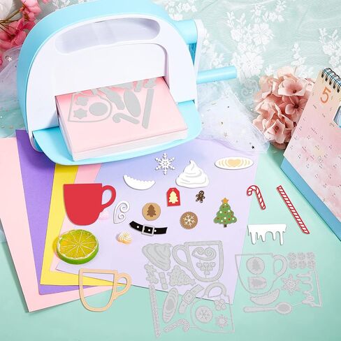 Globleland Christmas Coffee Cuct Cut Dies Snowflake Die Cuts Christmas Tree Diays Diays Die Die Cut for Scrapbooking Card Diy Craft Decoration in Saudi Arabia