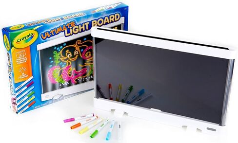 Crayola Multi-Color Light Board, Light Up Drawing Toy, Desk Toy, Doodle Pad, Glow Art, Gifts, Toys Boys & Girls, Ages 6, 7, 8 in Saudi Arabia