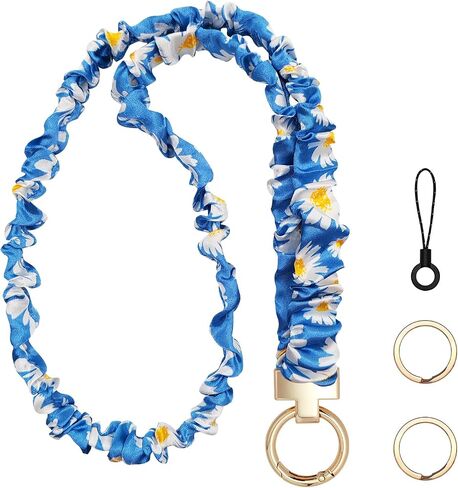 امسع Scrunchie Lanyard لشارات الهوية ، هدايا المعلمين للنساء عيد ميلاد فريد من نوعه ، رقبة لطيفة Scrunchie Lanyard مثالية لتقدير المكتب هدايا الممرضات الممرضات (الأخضر) in Kuwait
