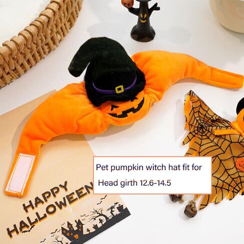 ANIAC Dog Pumpkin Costume Halloween Cat Pumpkin Outfit Funny Puppy Clothes for Small Dogs Pet Party Cosplay Accessories (Orange Clohes, X-Small) in Saudi Arabia