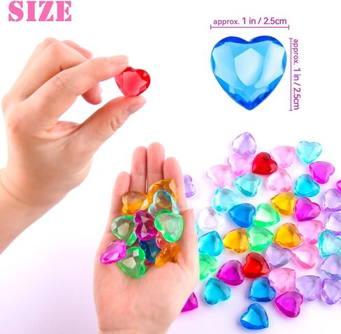 Niceup 170pcs صغيرة الراتنجات القلب الأحجار الكريمة 1 في الظهر الظهر القلوب البلاستيكية المصغرة الأحجار الكريمة السحر الكريستال الصغيرة لصياغة الزفاف في عيد الحب لصالح دائرة الحشو in Kuwait