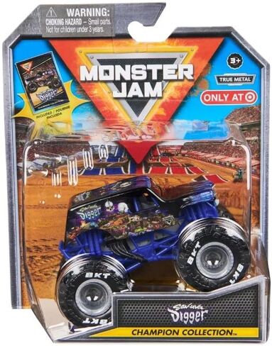مجموعة Monster Jam Stadium Series Collection Monster Truck - 1:64 ، تأتي مع بطاقة تداول قابلة للتحصيل (Son -UVA Digger) in Saudi Arabia