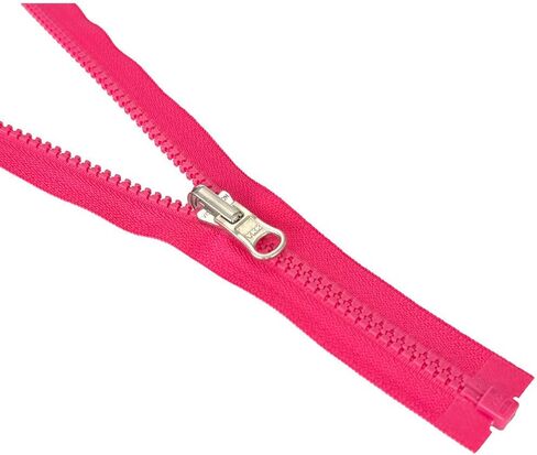 2pcs ykk #5 منزلق بلاستيكي قابل للانعكاس داخل/خارجي متوسطة الوزن سترة رياضية سحاب فصل الشفاه السحب الألمنيوم الوردي #516W - اختر طولك (أحمر الشفاه الوردي #516W ، 25 بوصة) in Saudi Arabia