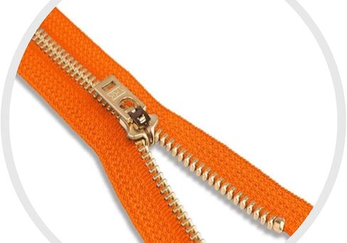 #5 بنطلون جينز/سروال برتقالي متوسط ​​الوزن ykk السوستة - اللون: Orange #523 - اختر طولك - مصنوع في الولايات المتحدة (سستة واحدة لكل عبوة) (10 "بوصة) in Saudi Arabia