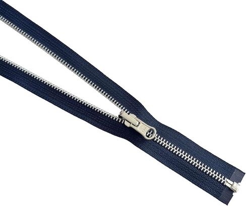 #5 Metal Metal Metal ykk وزن متوسطة من الداخل/خارج سحاب شريحة قابلة للانعكاس سحاب فصل (سحاب واحد) Navy #560W اختر طولك (البحرية #560W ، 13 بوصة) in Saudi Arabia